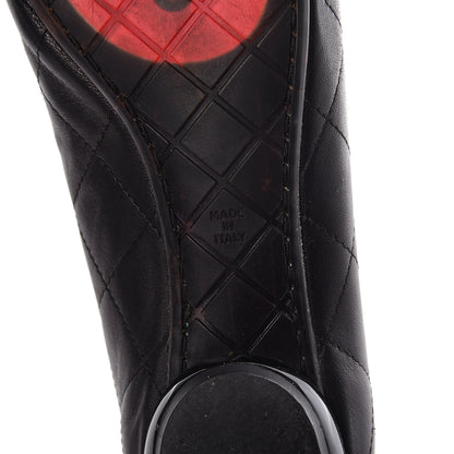 Chanel Lambskin Quilted Cambon Ballerina Flats 40.5 Black 8 of 12