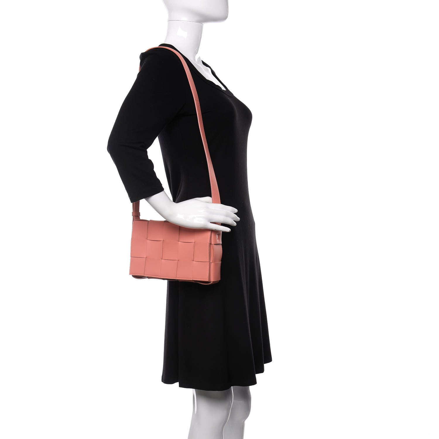 Bottega Veneta Nappa Maxi Intreccio Cassette Bag Peach 2 of 9