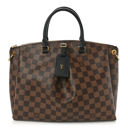 Louis Vuitton LOUIS VUITTON Damier Ebene Odeon Tote MM Black 1 of 8