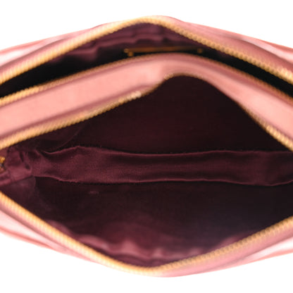 Miu Miu Vitello Lux Matelasse Double Zip Shoulder Bag Loto 6 of 10