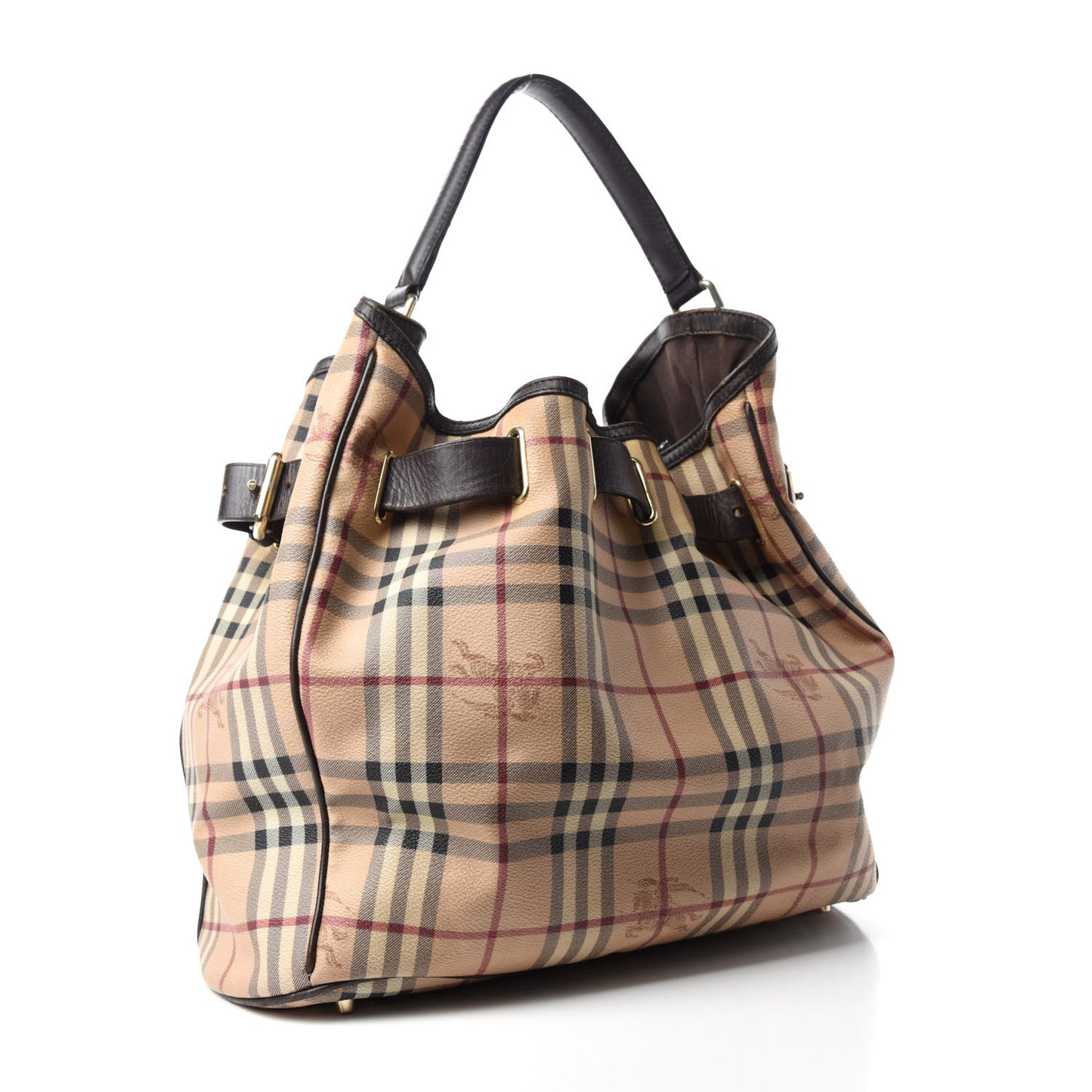 Haymarket Check Medium Walden Belted Hobo Chocolate