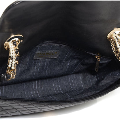Chanel Lambskin Medium Westminster Pearl Flap Black 5 of 7