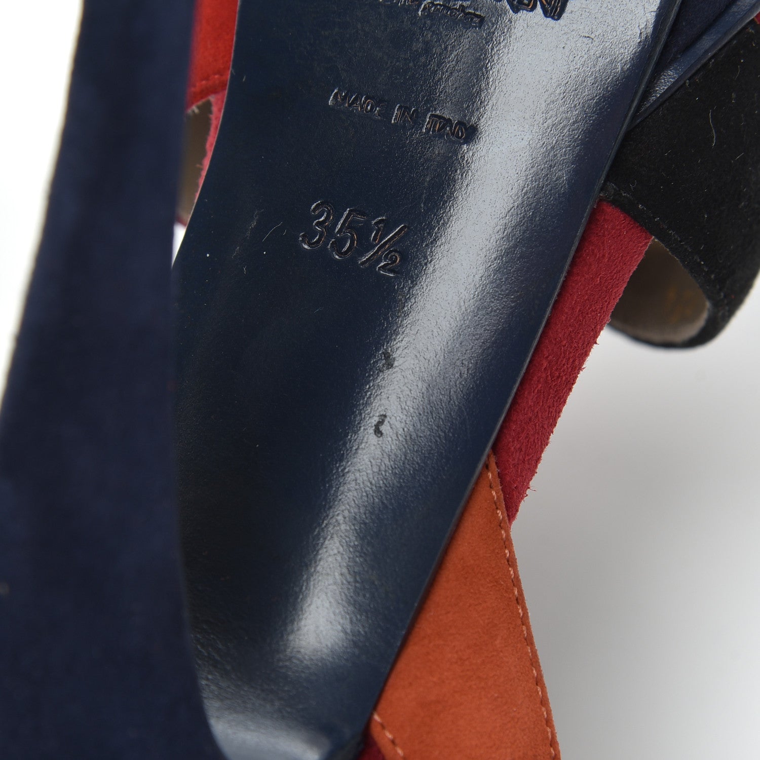 Saint Laurent Suede Tribute 105 Platform Sandals 35.5 Pacific 13 of 16