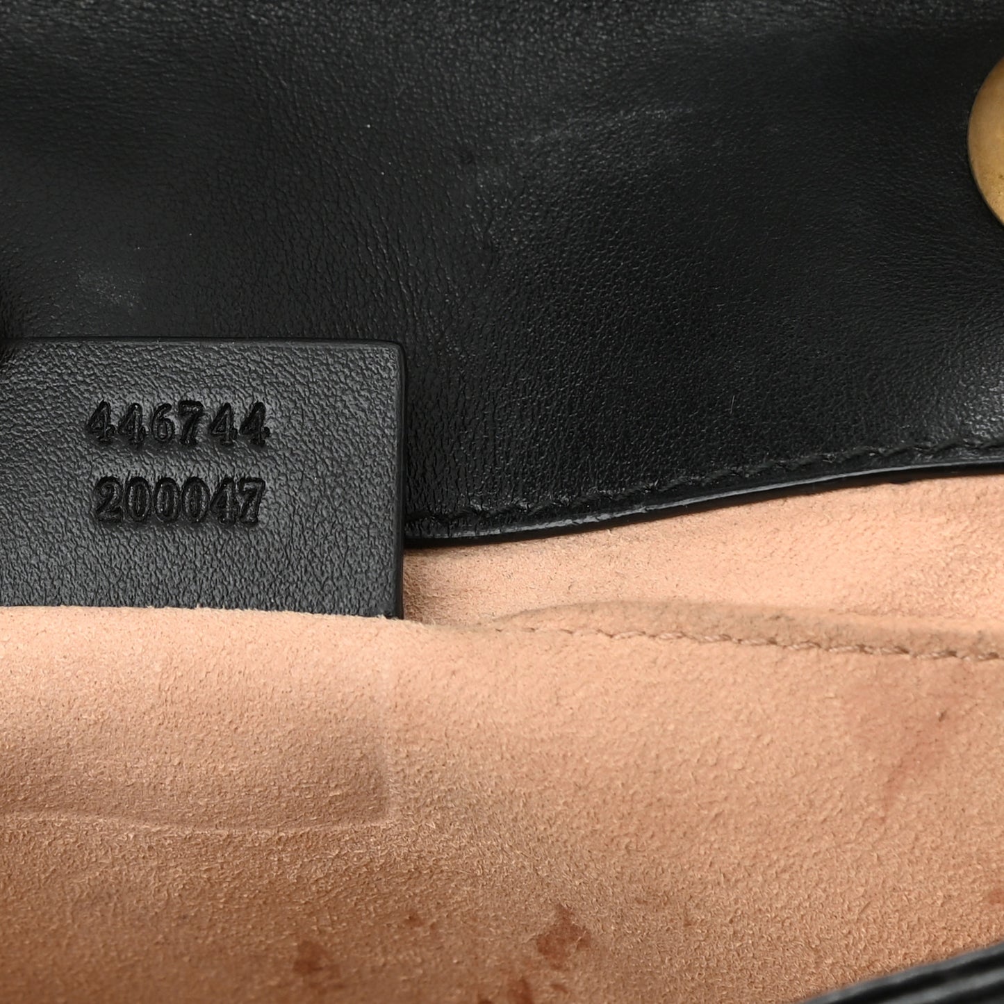 Calfskin Matelasse Mini GG Marmont Shoulder Bag Black