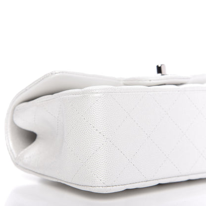 Chanel Iridescent Caviar Quilted Mini Top Handle Rectangular Flap White 6 of 10
