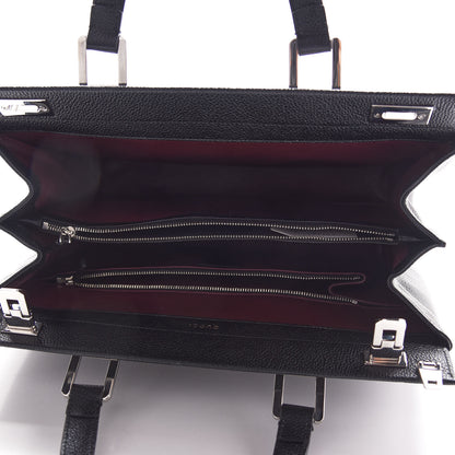 Gucci Grainy Calfskin Medium Zumi Top Handle Bag Black 4 of 8