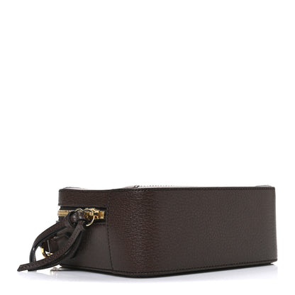 Gucci Canvas Textured Calfskin Web Mini Ophidia Top Handle Shoulder Bag Easy Yellow Dark Brown 4 of 10