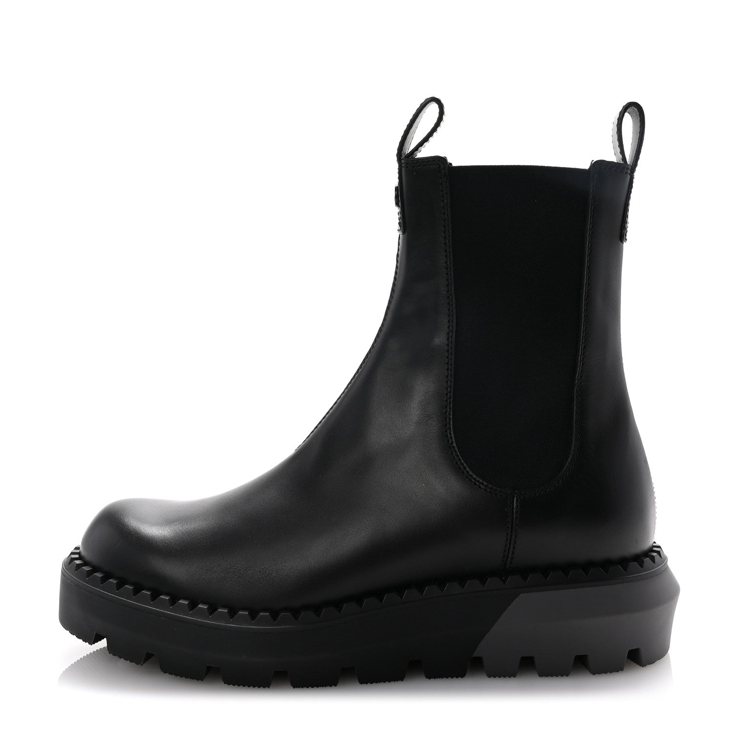 Gucci Sierra Calfskin Double Stretch Rib Mens Chelsea Boots 8.5 Black 1 of 10
