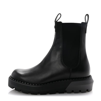 Gucci Sierra Calfskin Double Stretch Rib Mens Chelsea Boots 8.5 Black 1 of 10