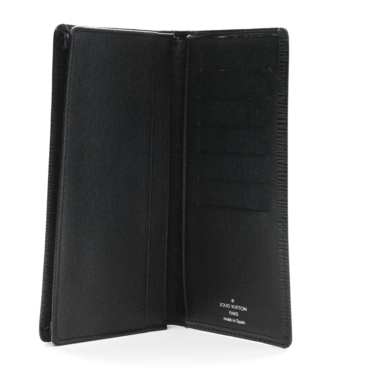 Louis Vuitton Epi Porte Valeurs Checkbook Wallet Black 5 of 9