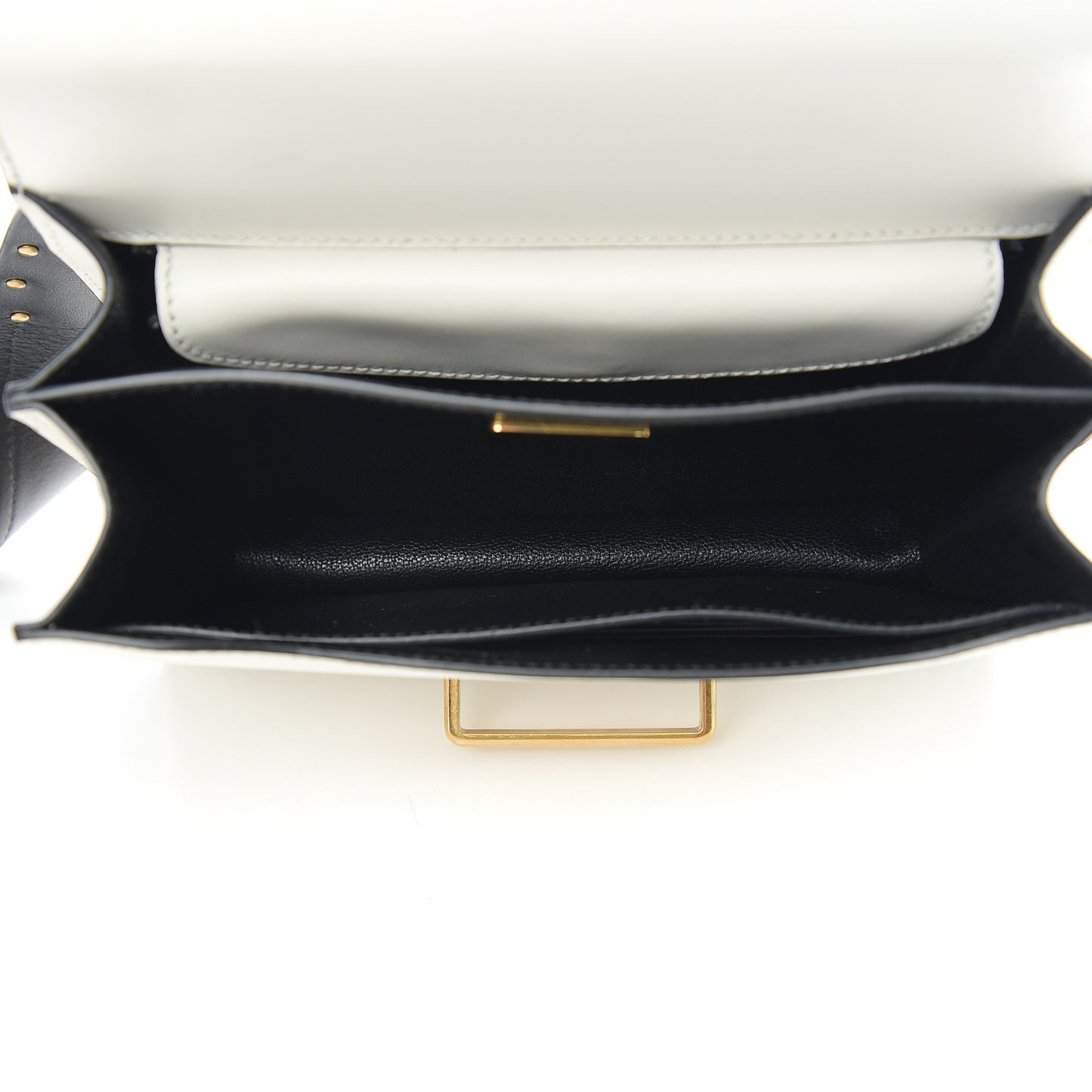 City Calf Saffiano Cahier Bag Talco Black