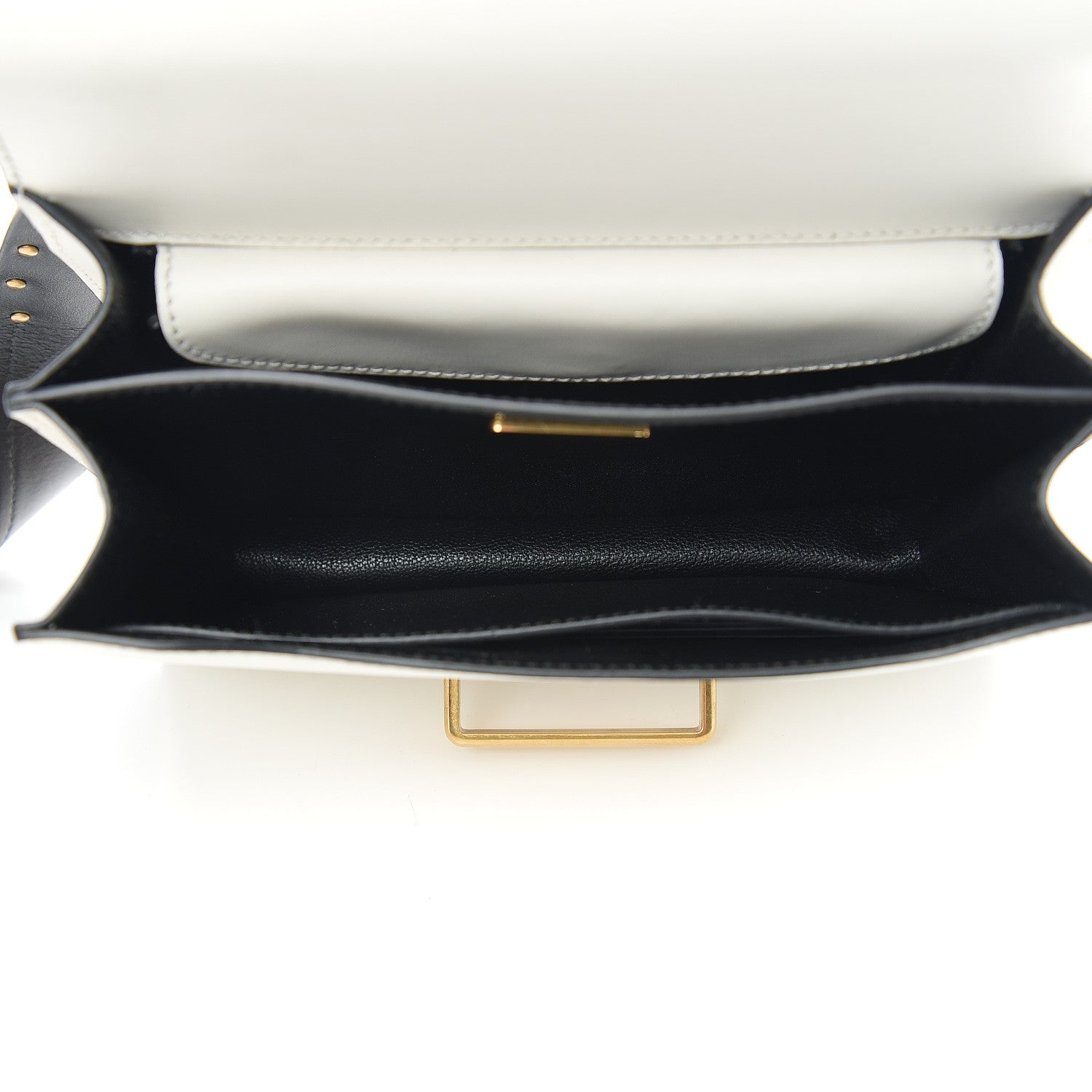 Prada City Calf Saffiano Cahier Bag Talco Black 4 of 12