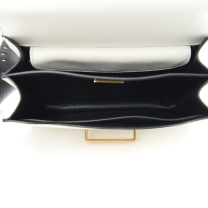 Prada City Calf Saffiano Cahier Bag Talco Black 4 of 12