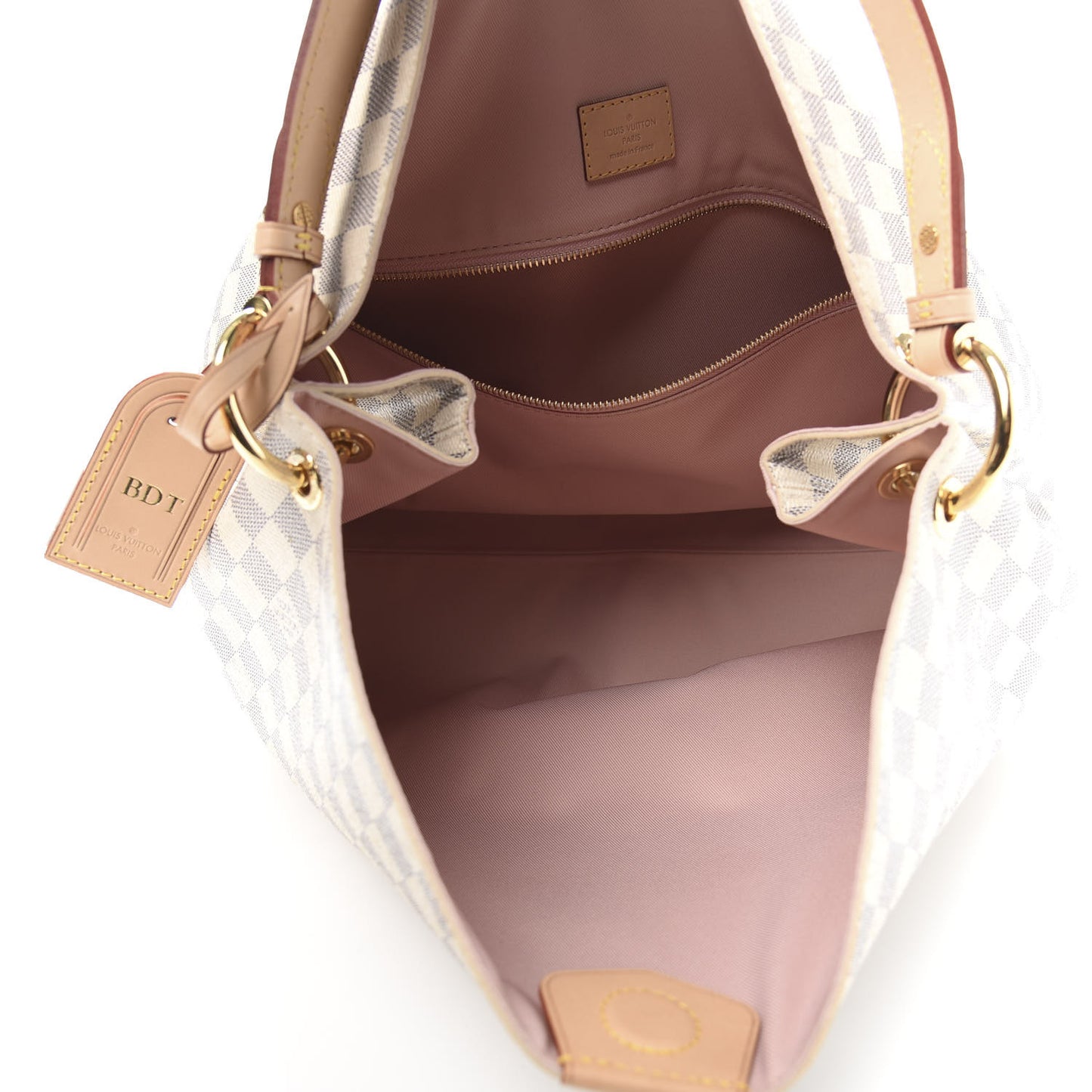 Damier Azur Graceful MM Rose Ballerine