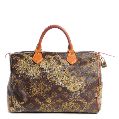 Louis Vuitton Monogram Dentelle Speedy 30 Gold 1 of 7