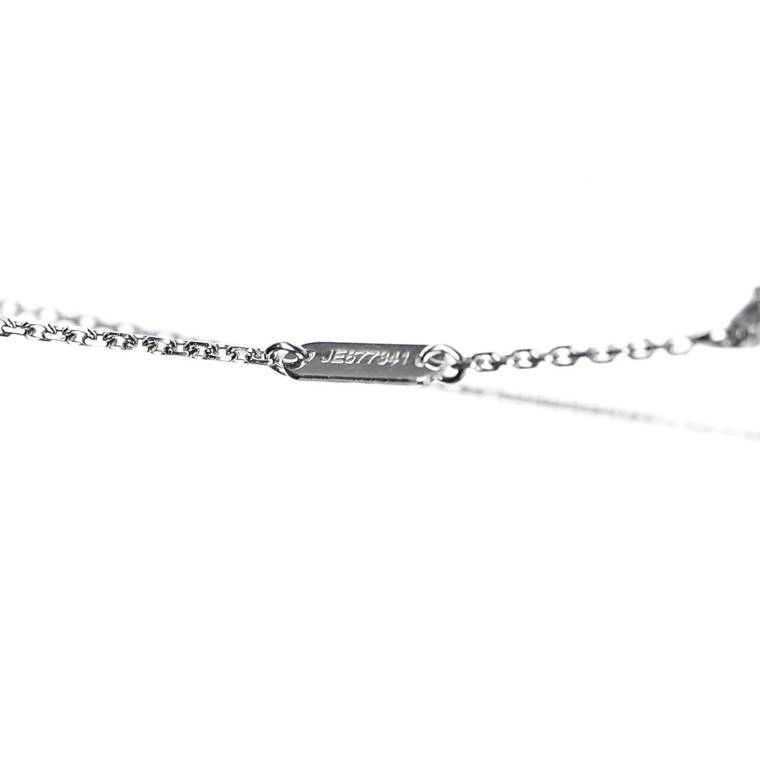 Van Cleef & Arpels 18K White Gold Turquoise Sweet Alhambra Butterfly Pendant Necklace 7 of 8