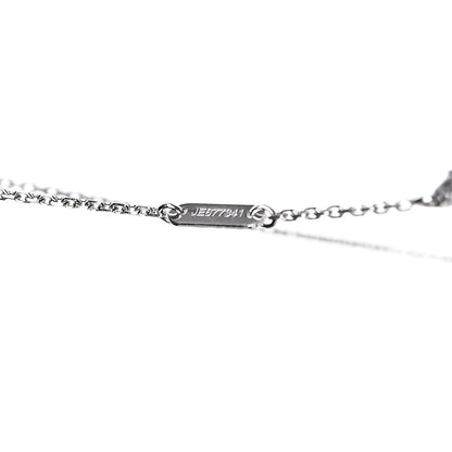 Van Cleef & Arpels 18K White Gold Turquoise Sweet Alhambra Butterfly Pendant Necklace 7 of 8