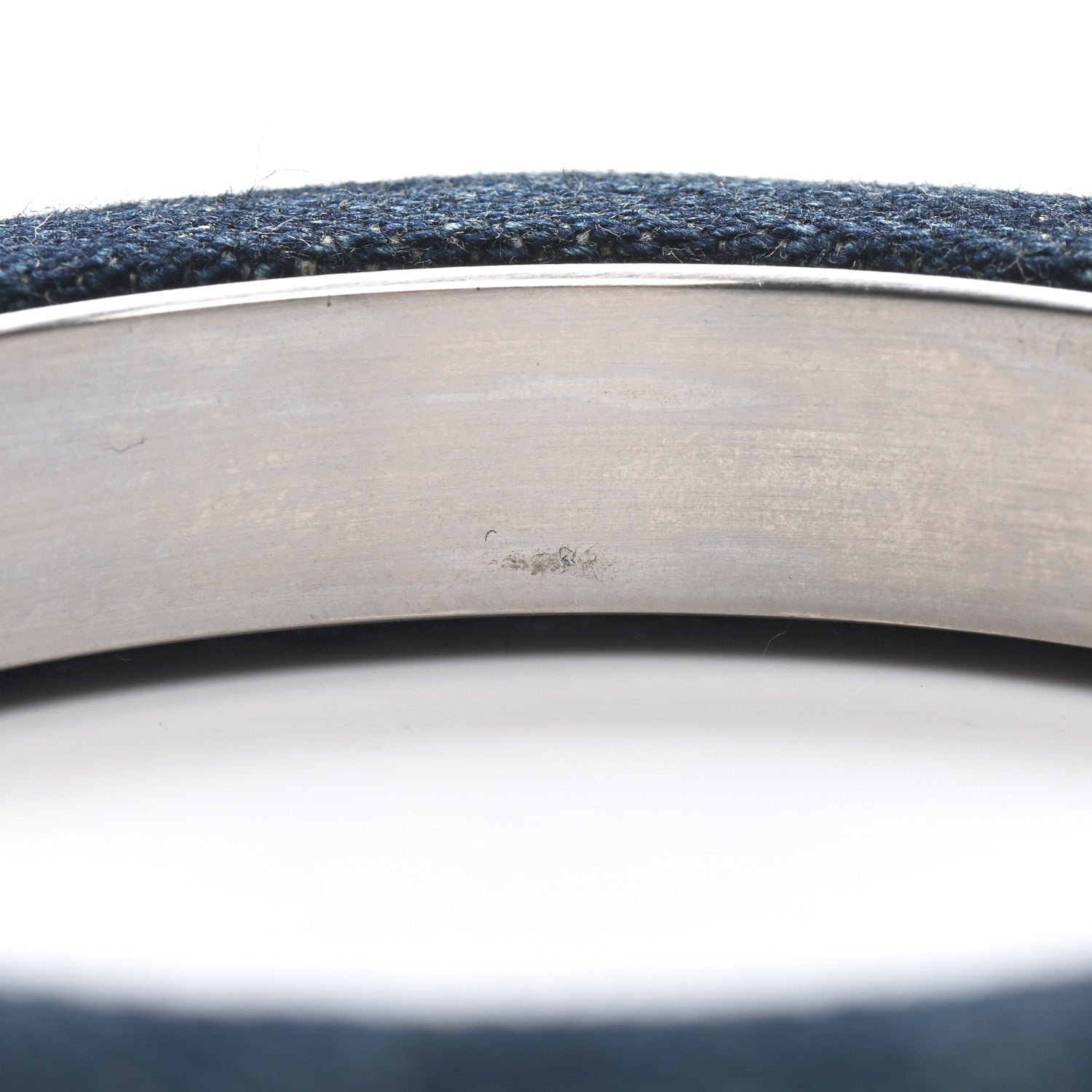 Chanel Denim CC Narrow Bangle M Blue 5 of 5
