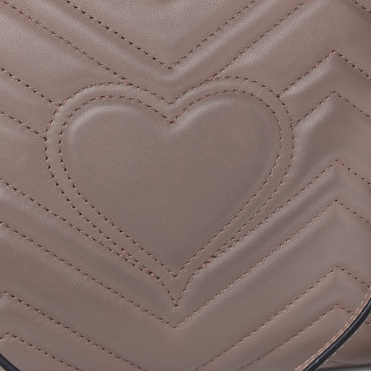 Gucci Calfskin Matelasse Medium GG Marmont Shoulder Bag Porcelain Rose 10 of 10