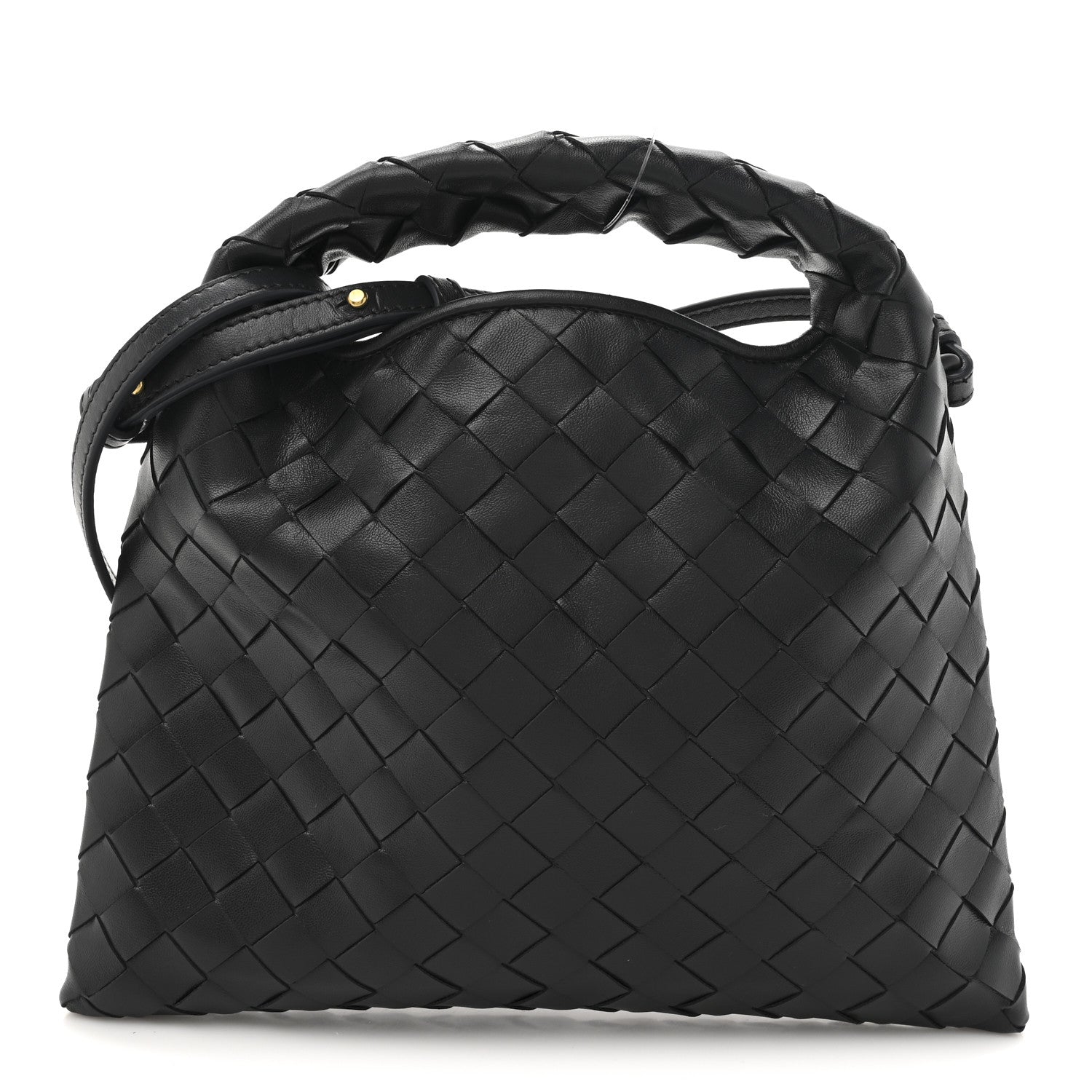Bottega Veneta Calfskin Intrecciato Mini Hop Black 1 of 10