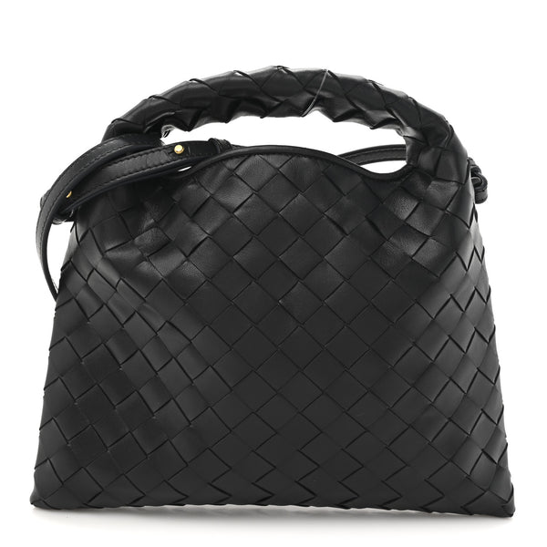 バッグ BOTTEGA VENETA Bottega Veneta Calfskin Intrecciato Mini Hop Black 1768732