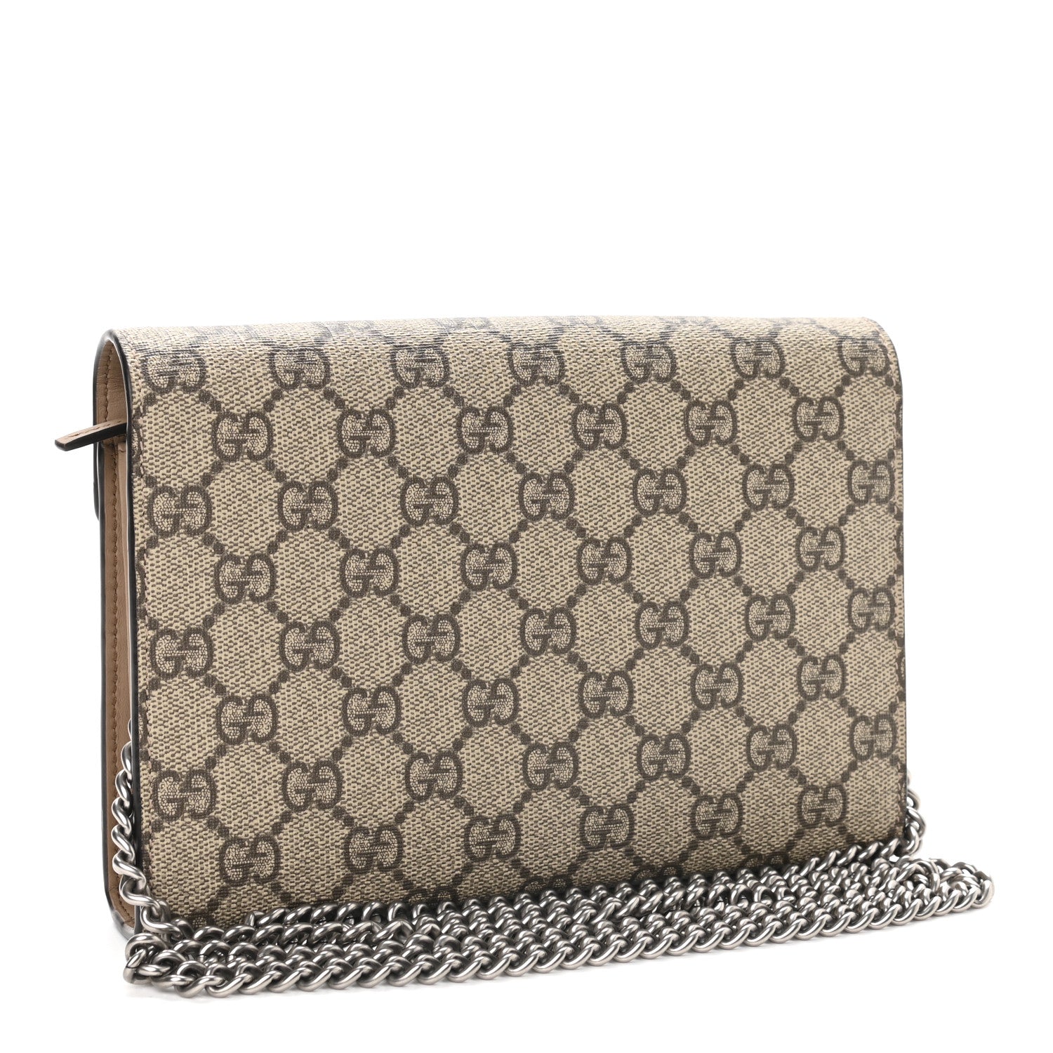 Gucci GG Supreme Monogram Mini Dionysus Chain Wallet Beige Taupe 3 of 9