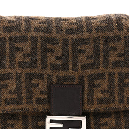 Fendi Wool Zucca Mama Baguette Tobacco 8 of 10