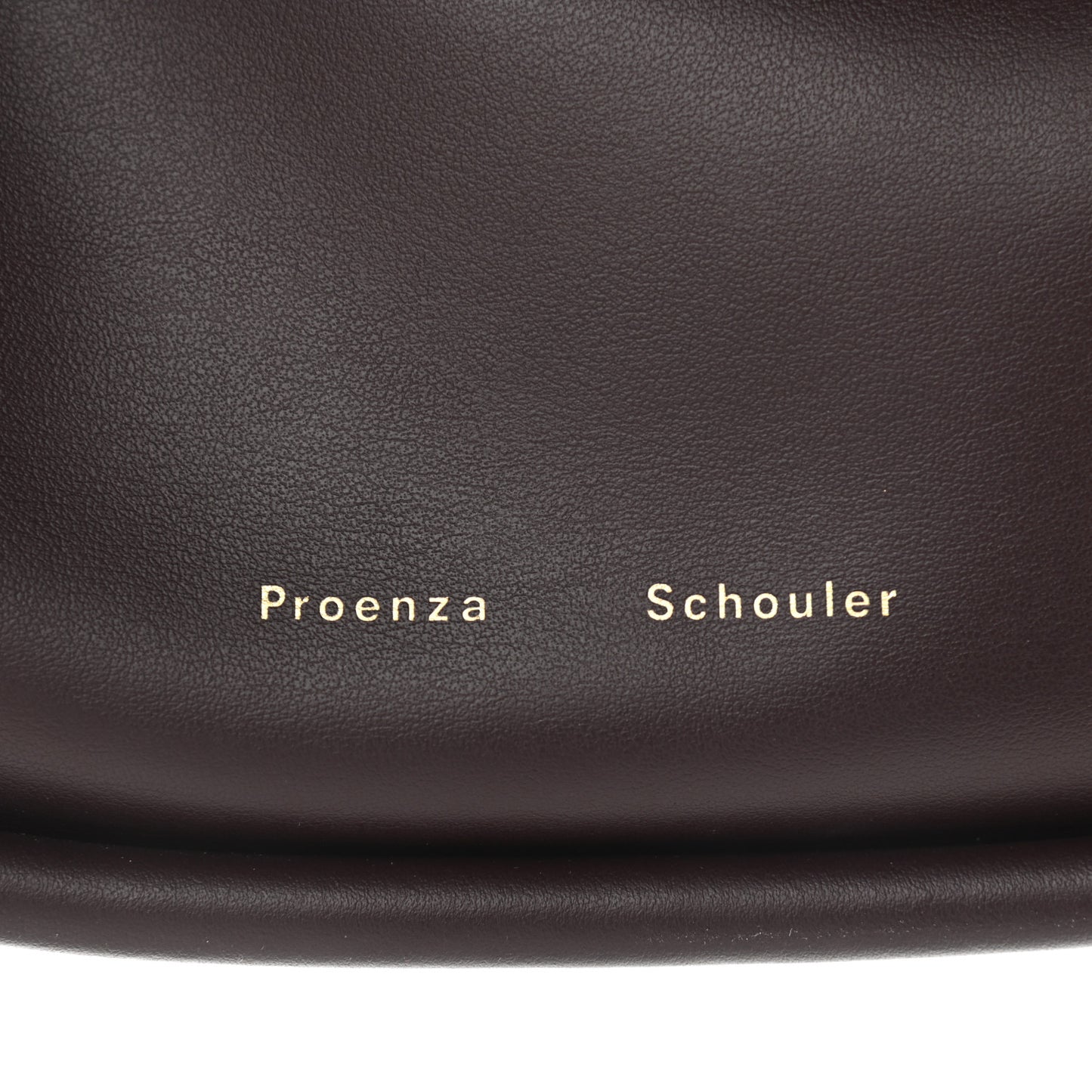 Calfskin Small Ruched Tote Chocolate Plum
