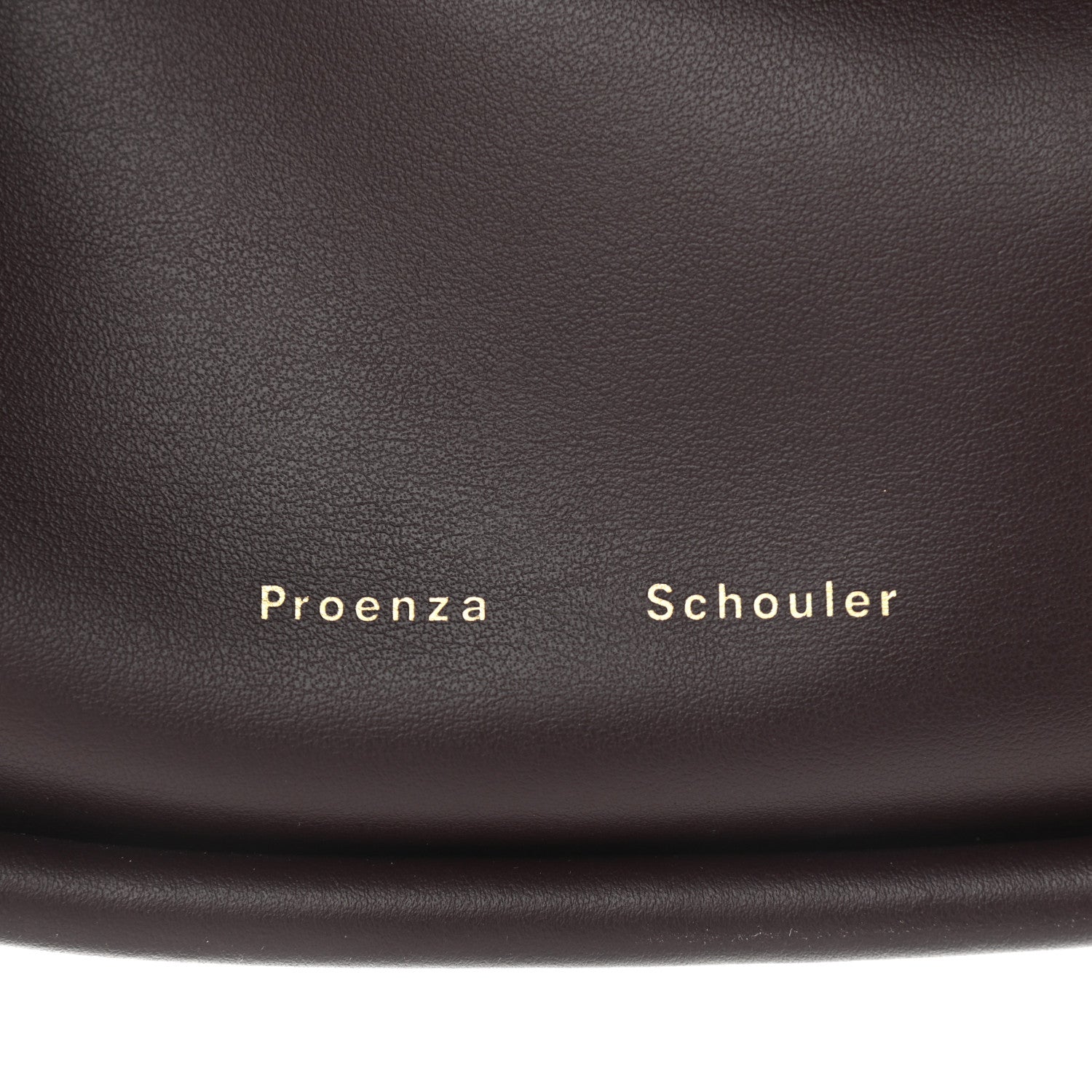 Proenza Schouler Calfskin Small Ruched Tote Chocolate Plum 8 of 13