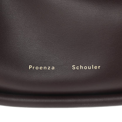Proenza Schouler Calfskin Small Ruched Tote Chocolate Plum 8 of 13
