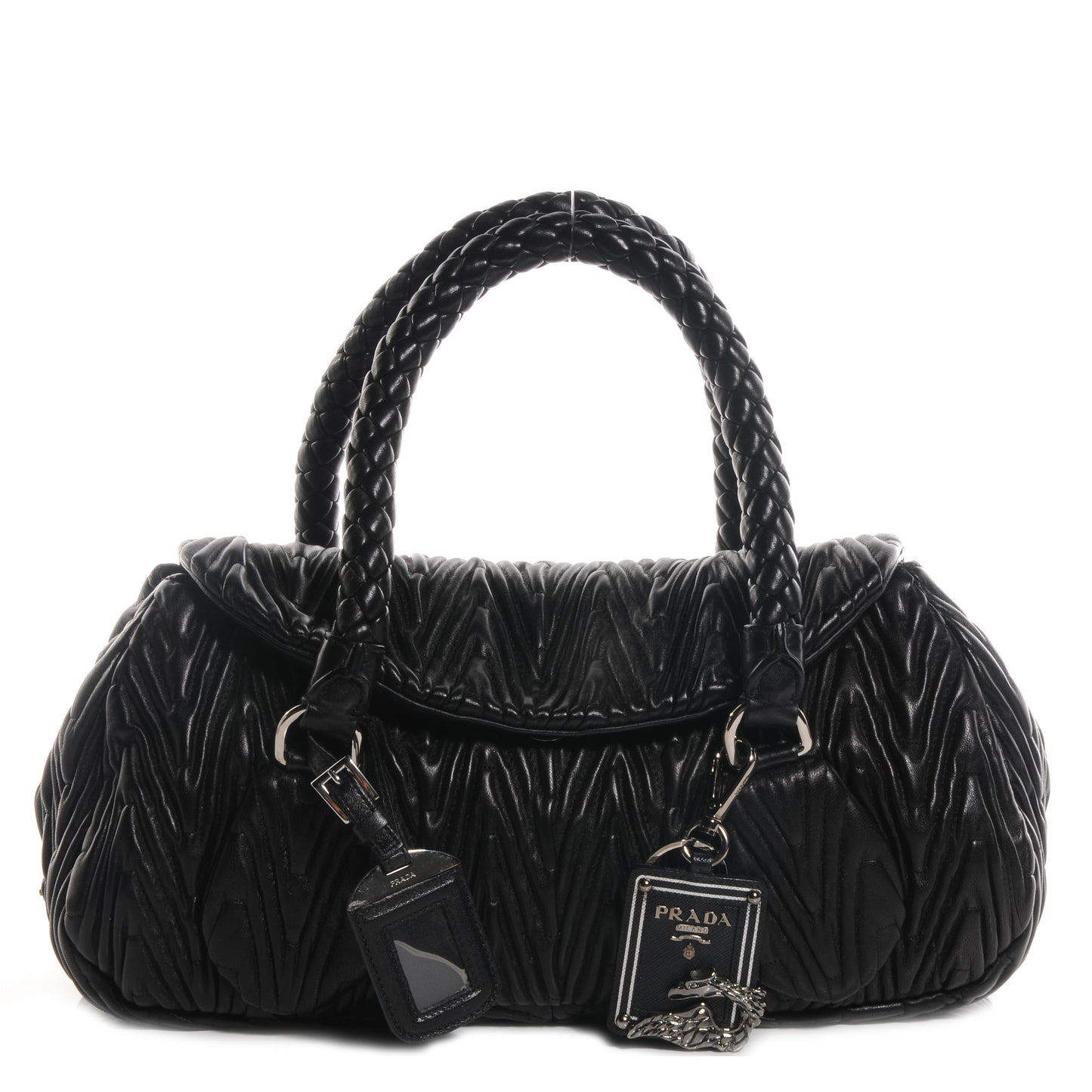 Nappa Chevron Bag Nero Black