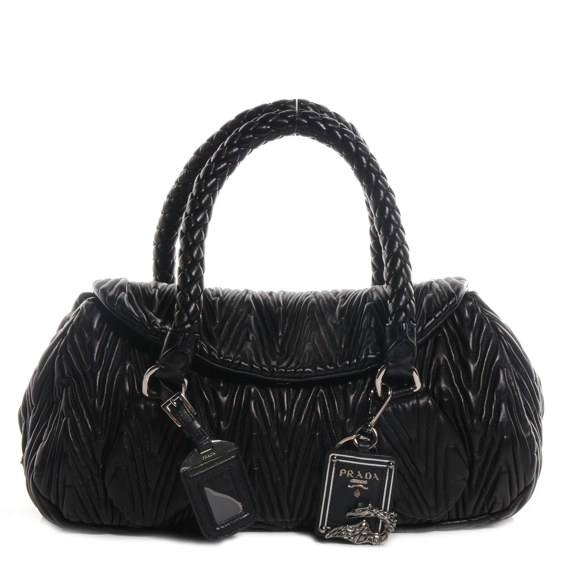 Prada Nappa Chevron Bag Nero Black 1 of 10