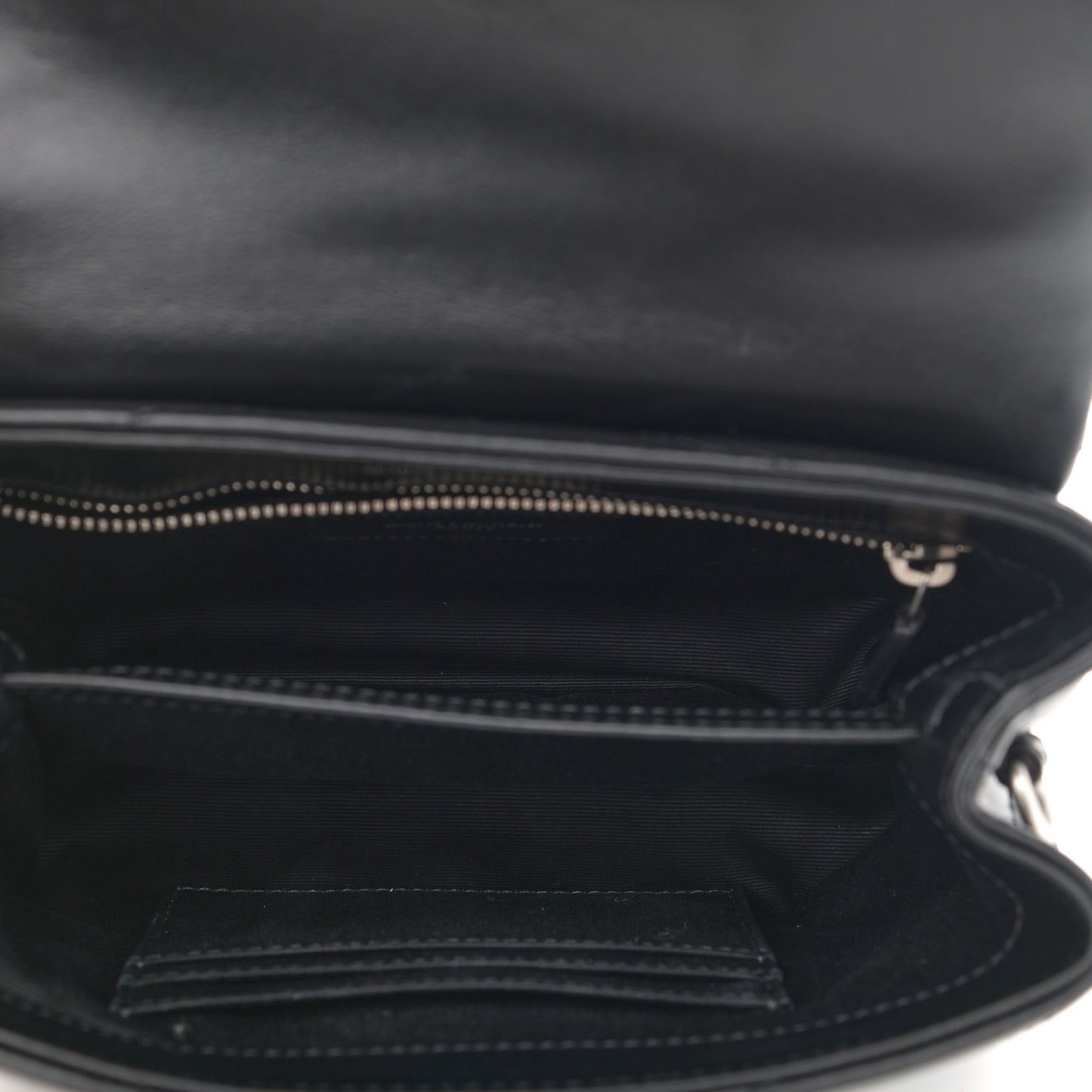 Calfskin Y Quilted Monogram Toy Loulou Crossbody Bag Black