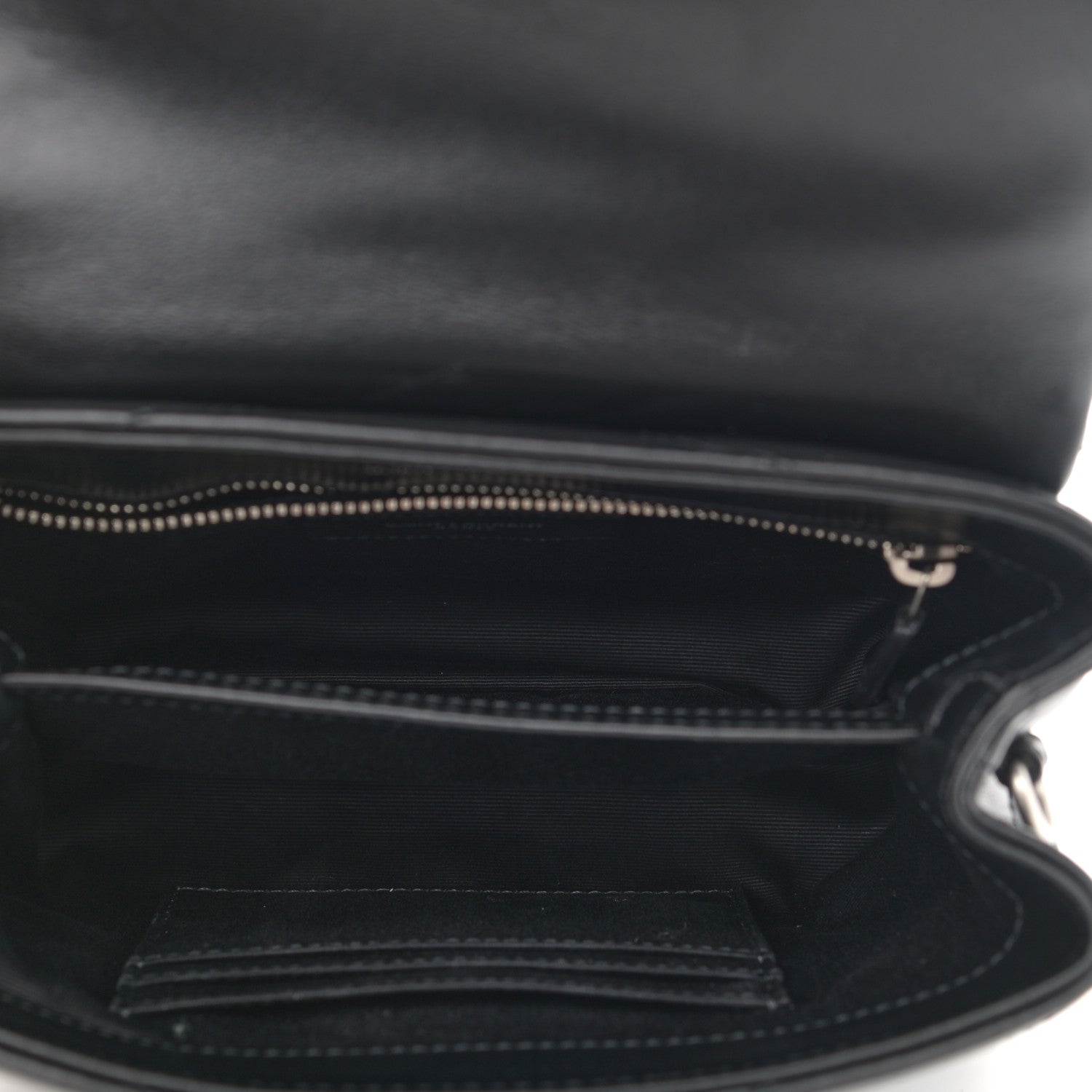 Saint Laurent Calfskin Y Quilted Monogram Toy Loulou Crossbody Bag Black 5 of 12