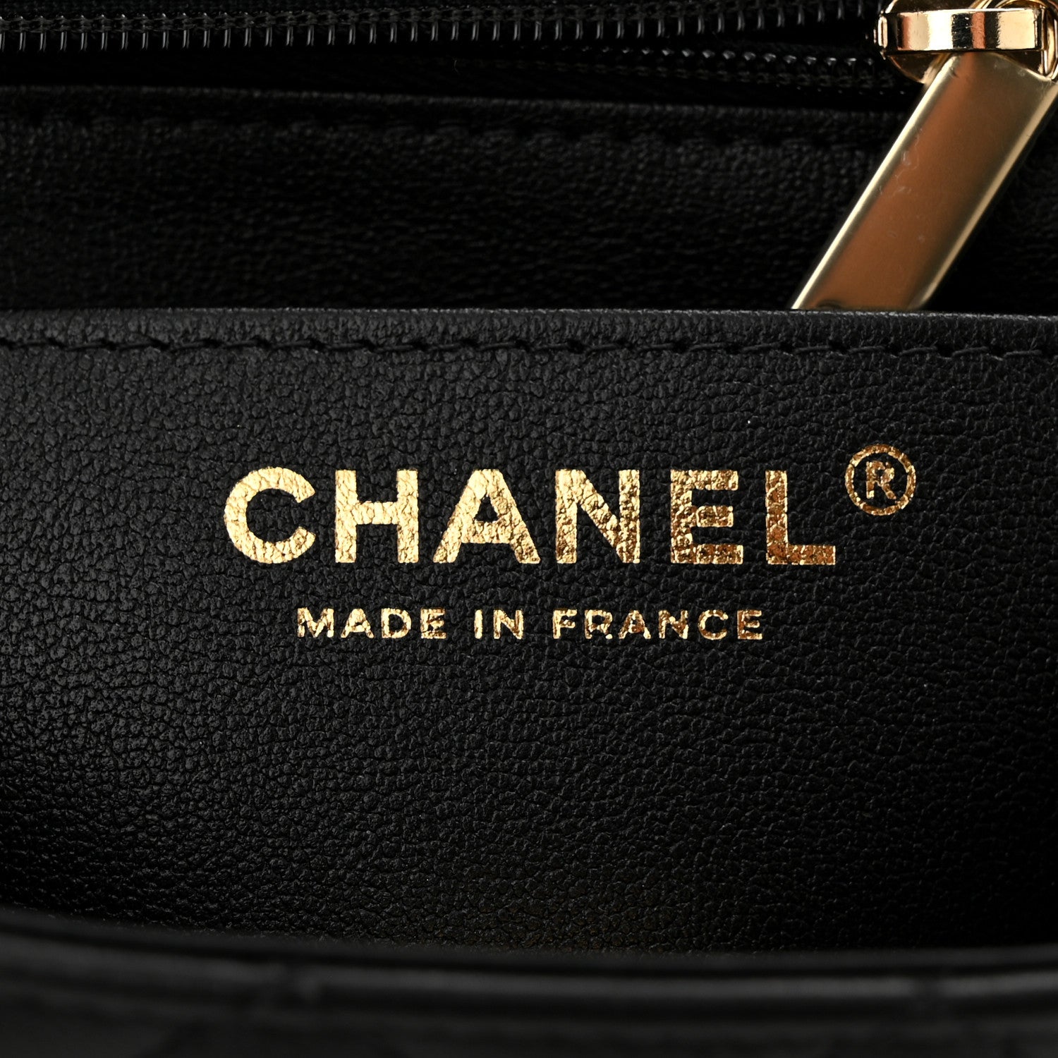 Chanel Lambskin Quilted Mini Rectangular Flap Black 6 of 11