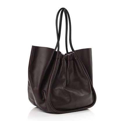 Proenza Schouler Calfskin XL Ruched Tote Chocolate Plum 4 of 11