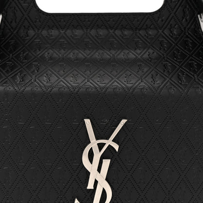 Saint Laurent Calfskin Monogram Take Away Box Black 7 of 9