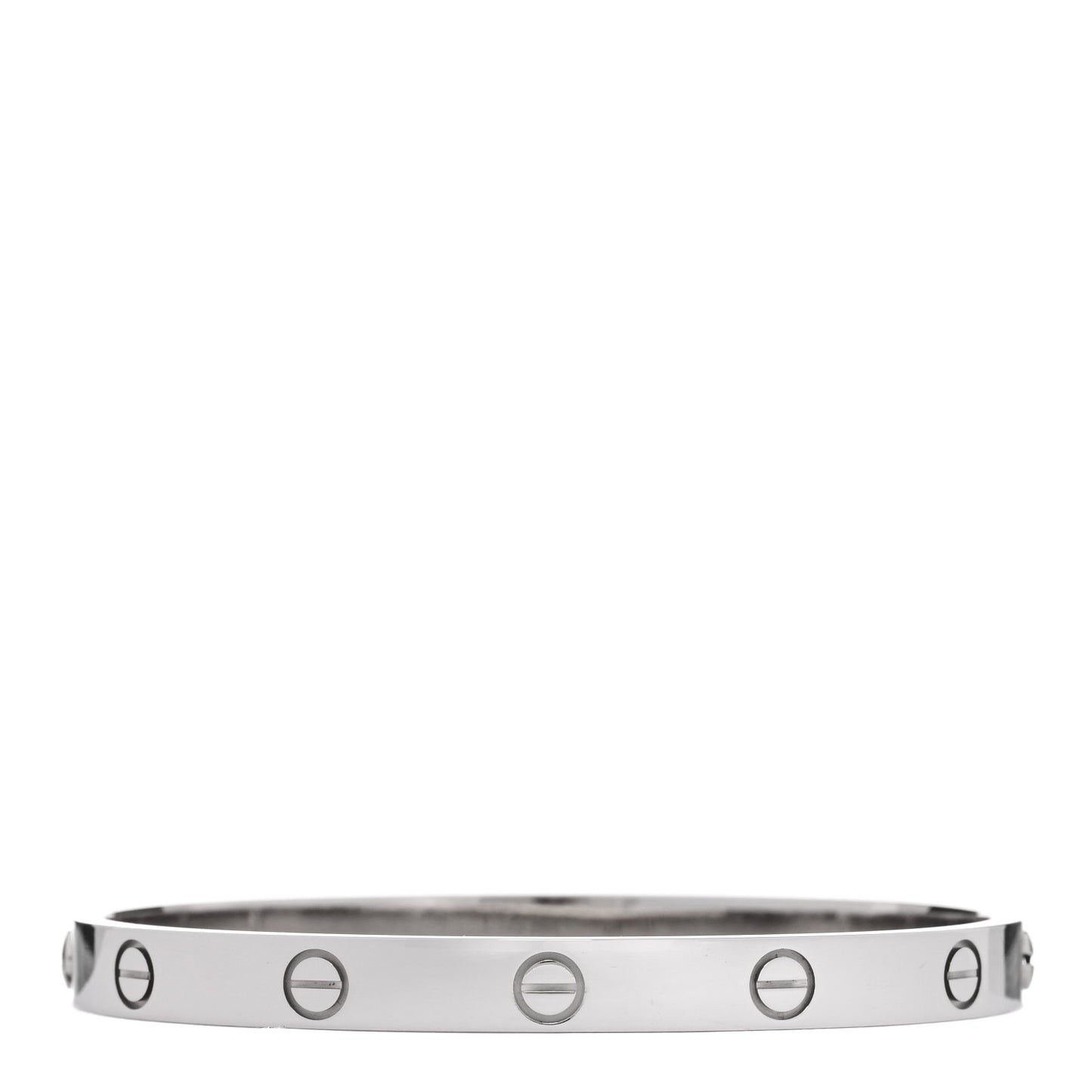 18K White Gold LOVE Bracelet 17