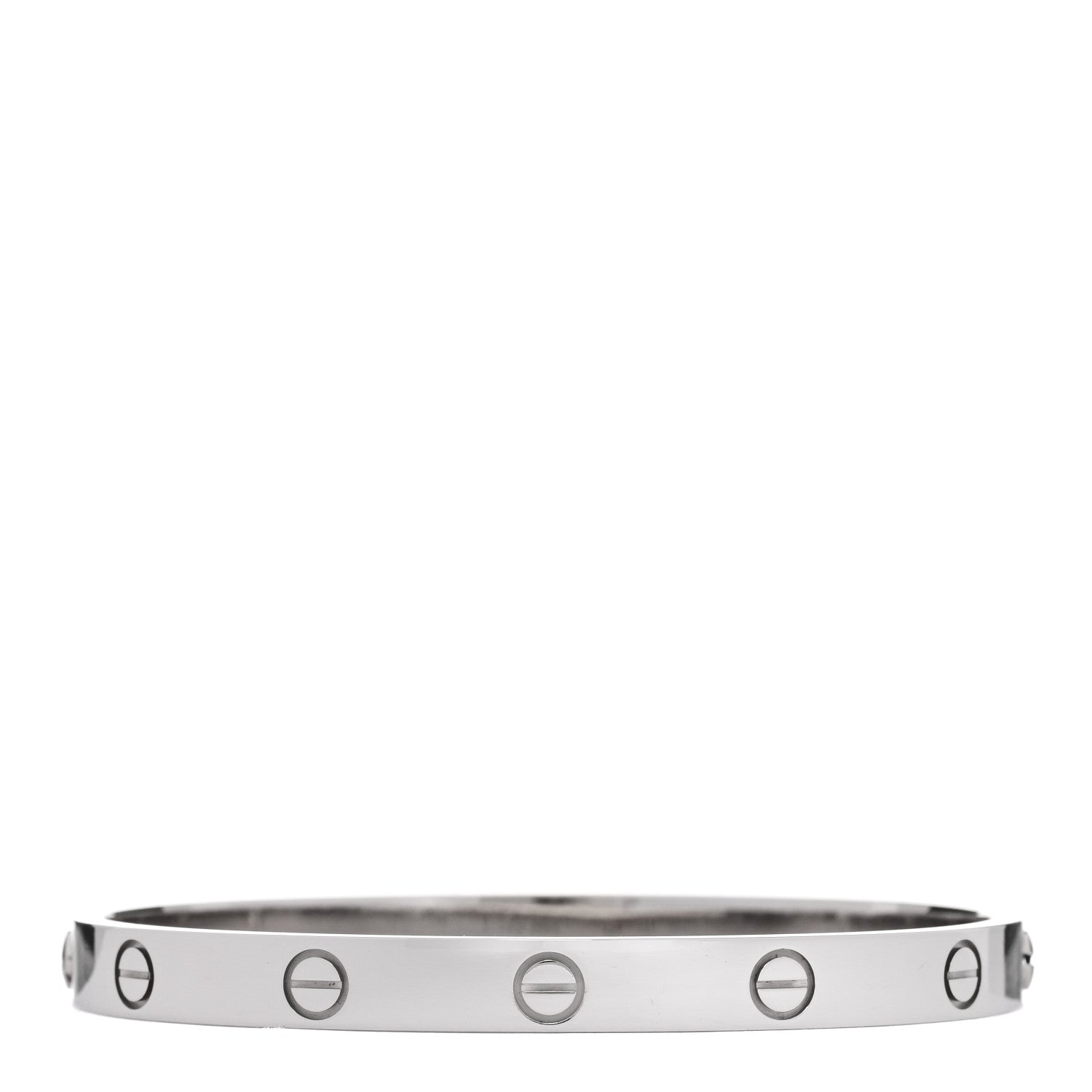 Cartier 18K White Gold LOVE Bracelet 17 2 of 7