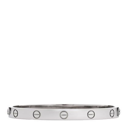 Cartier 18K White Gold LOVE Bracelet 17 2 of 7