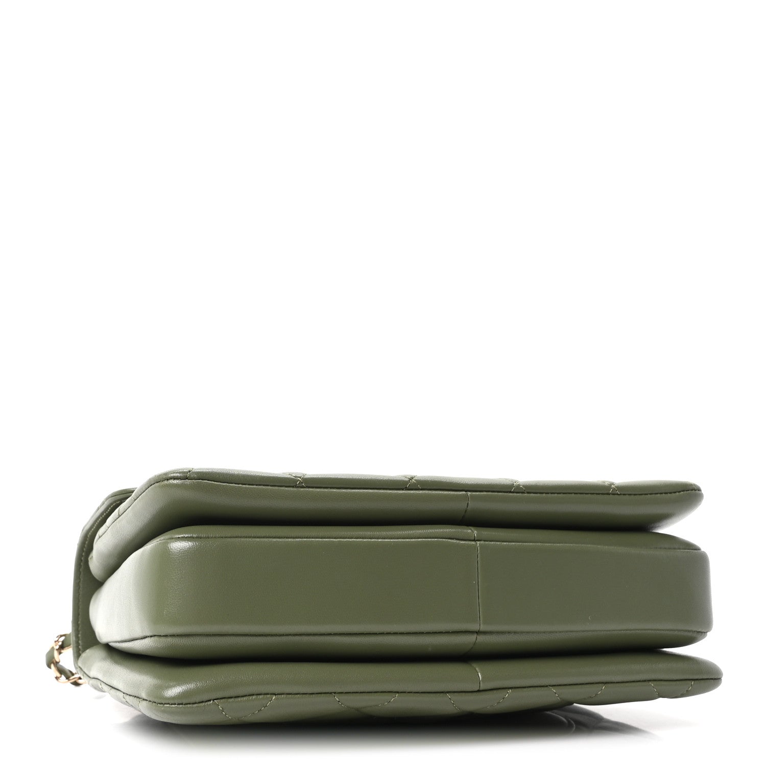 Chanel Lambskin Quilted Small Trendy CC Flap Dual Handle Bag Green 3 of 10