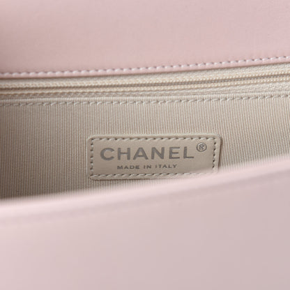 Chanel Lambskin Quilted Large Boy Flap Pink 10 of 13