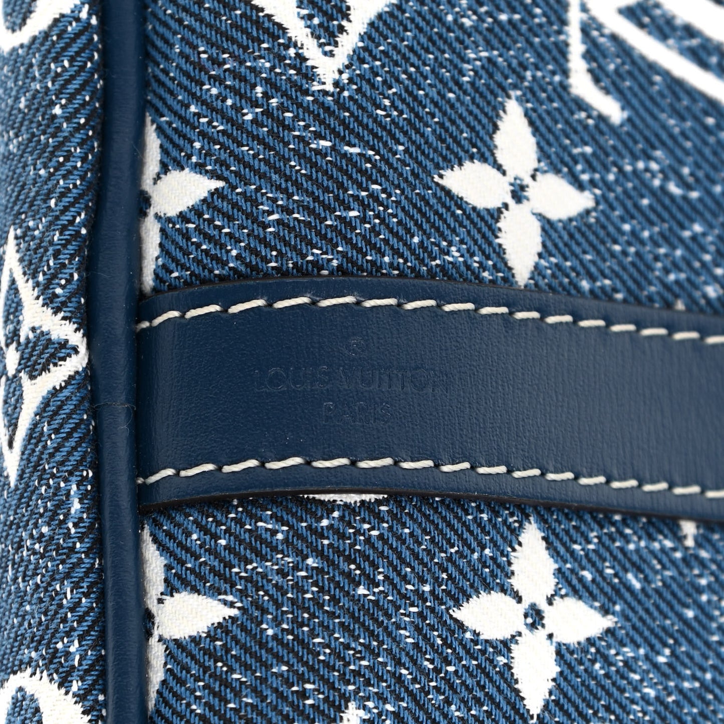 Monogram Jacquard Denim Speedy Bandouliere 25 Bleu