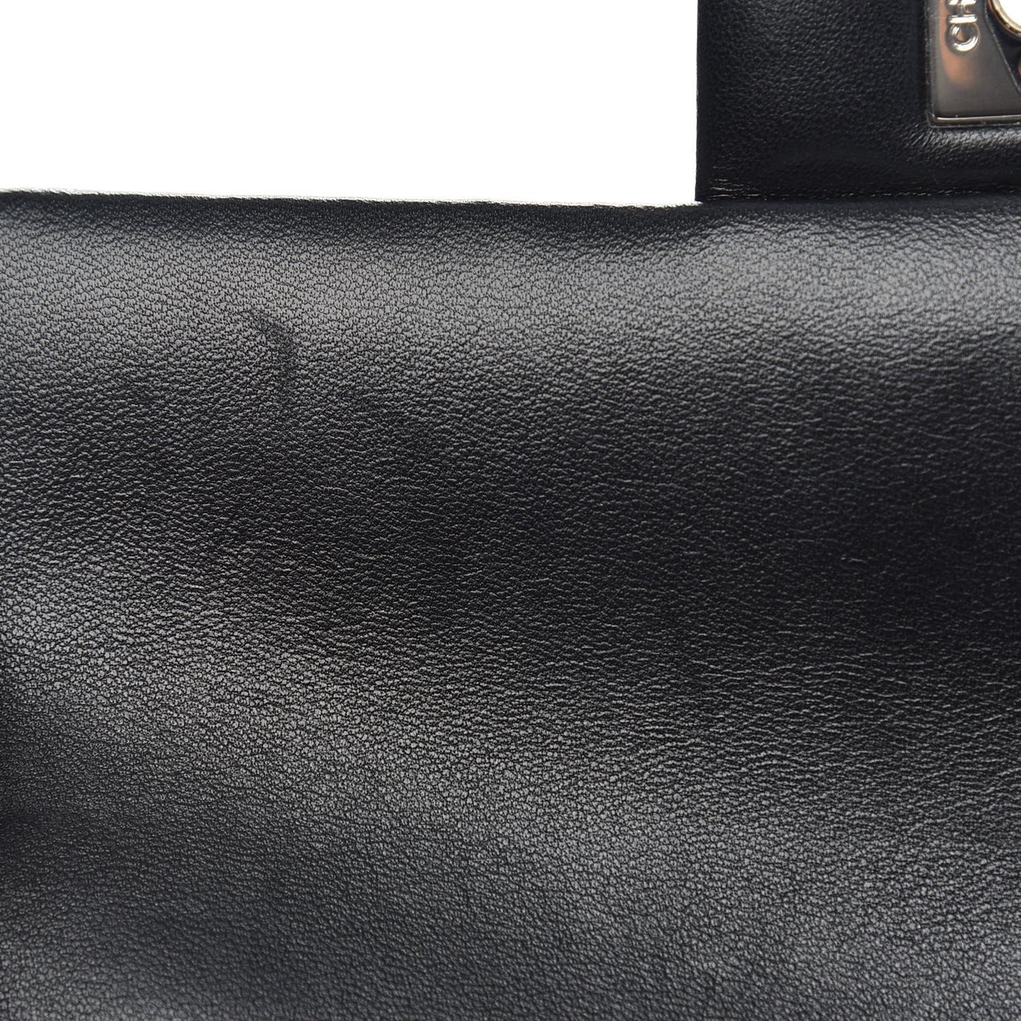 Lambskin Quilted Mini Rectangular Flap Black