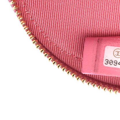 Chanel Caviar Quilted Round Clip On Coin Purse Pink 7 of 8