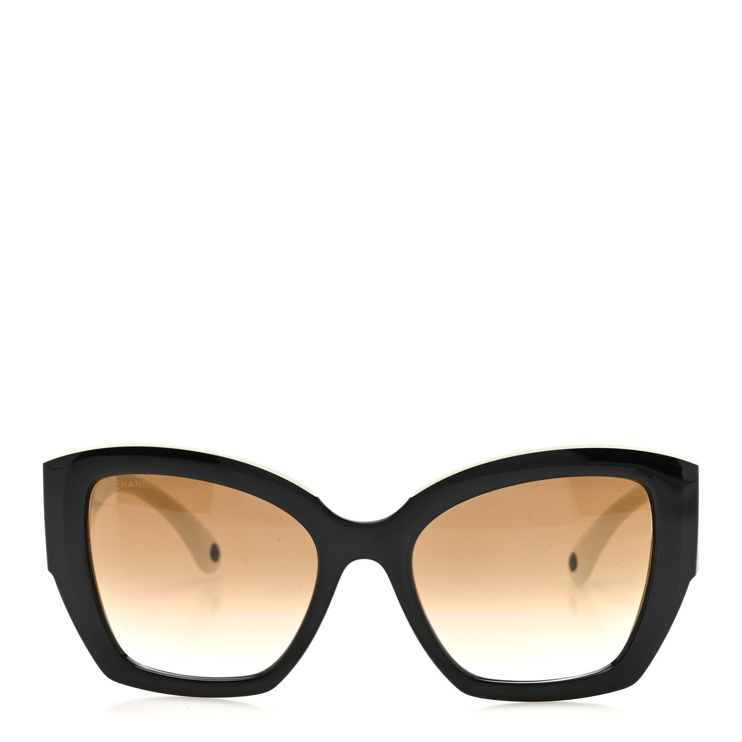 Acetate Butterfly Large CC Sunglasses 6058 Black White