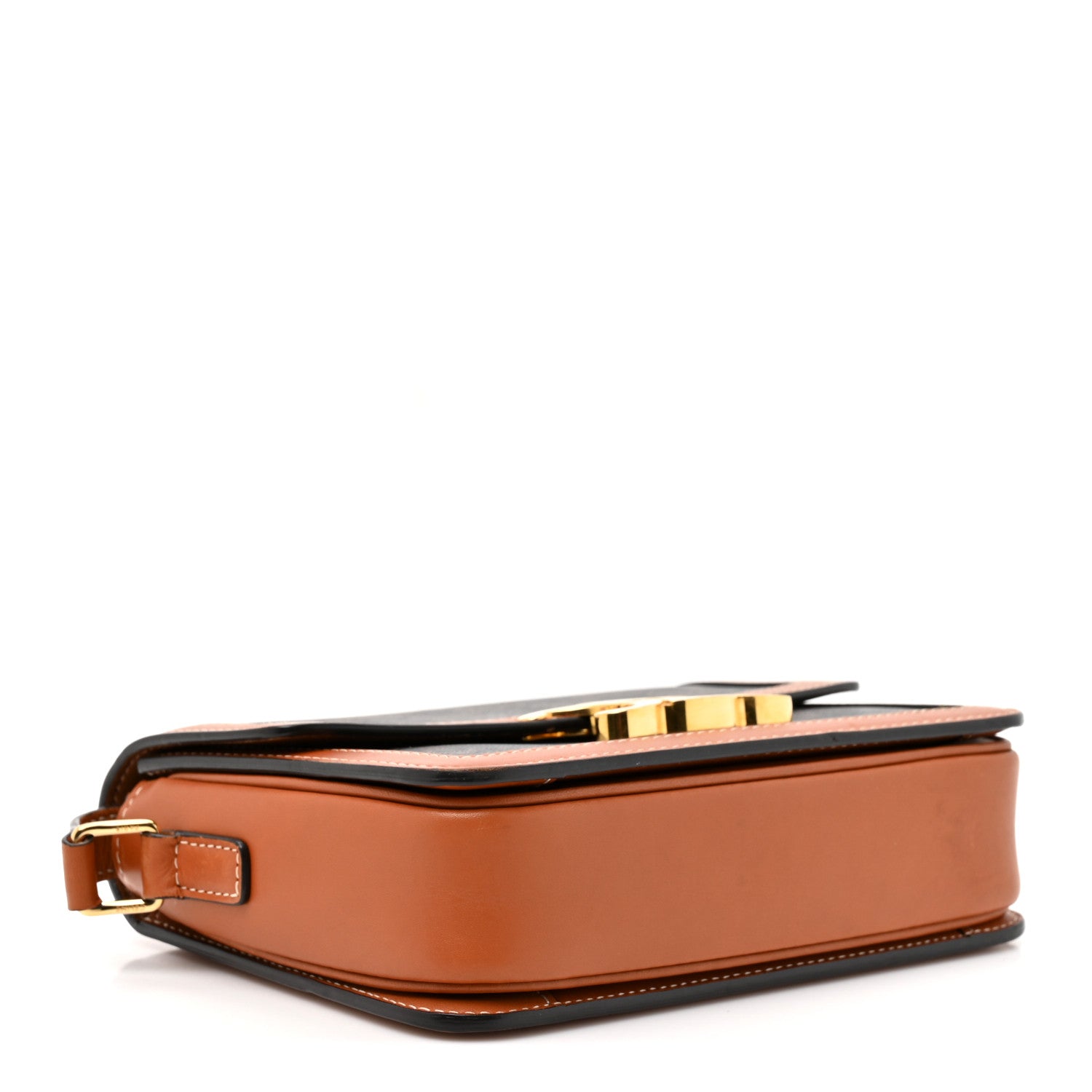 Celine Calfskin Triomphe Canvas Teen Triomphe Bag Tan 4 of 13