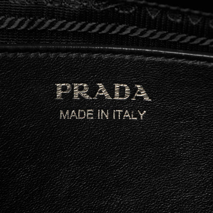 Prada Saffiano City Calf Medium Esplanade Tote Militare Black 8 of 13