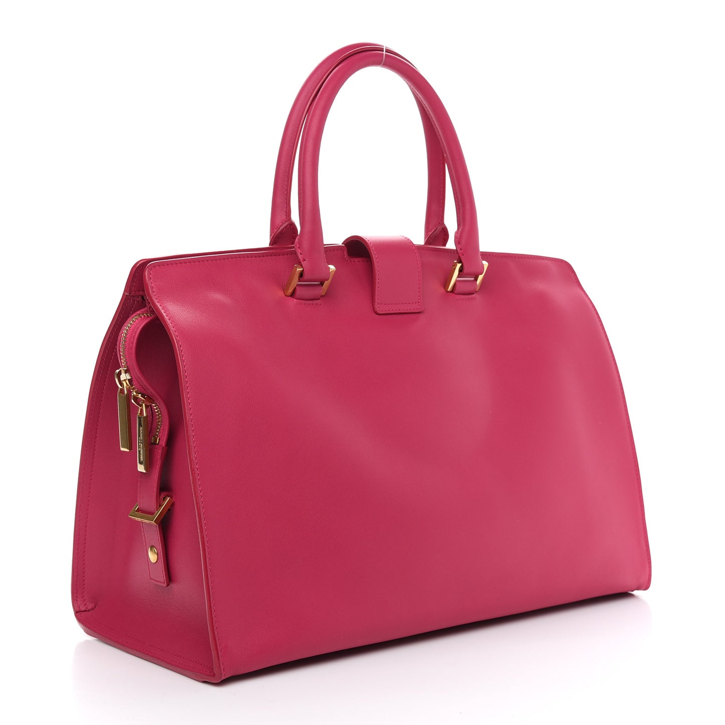 Calfskin Medium Classic Y Cabas Fuchsia