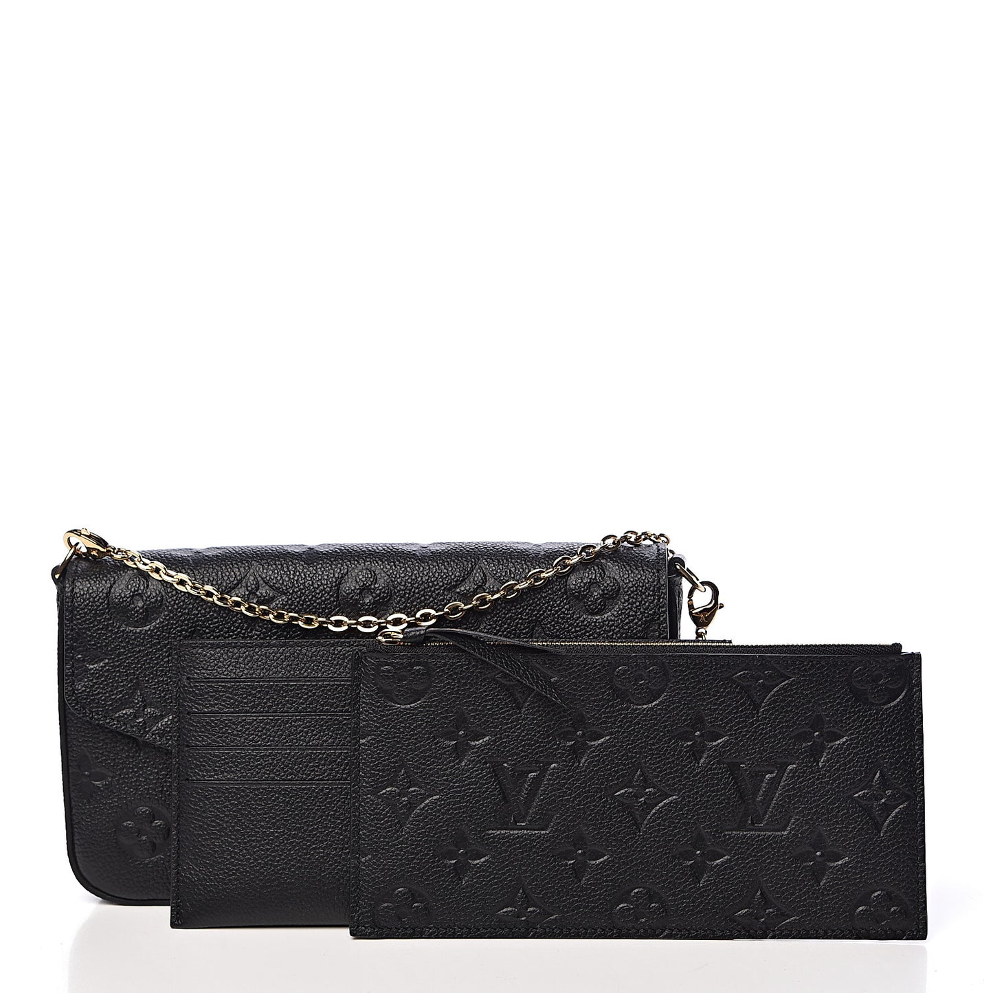Empreinte Pochette Felicie Chain Wallet Black